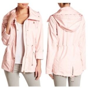 Guess Pink Utility Jacket with Relaxed Fit